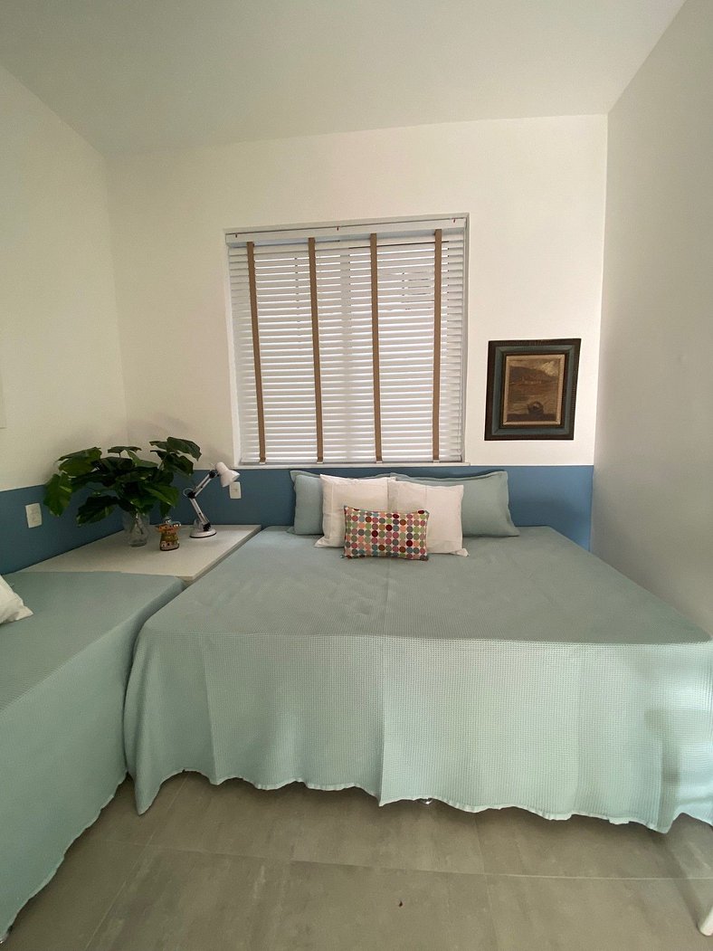 2 bedrooms, green view, 100 m from Ipanema beach