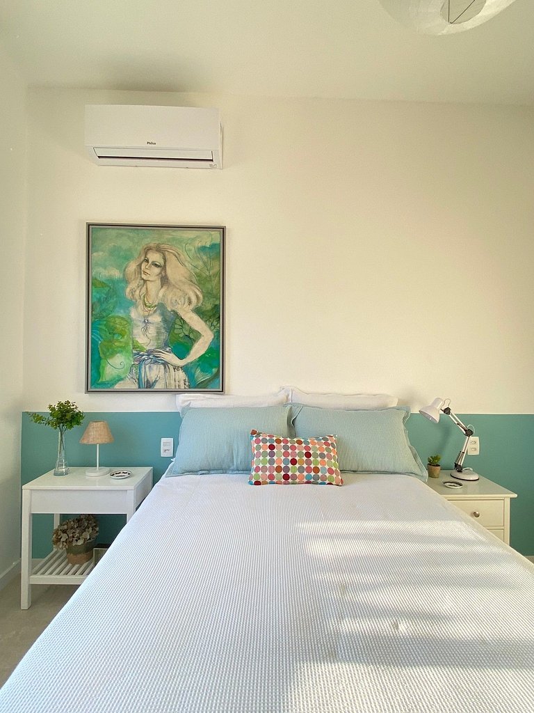 2 bedrooms, green view, 100 m from Ipanema beach