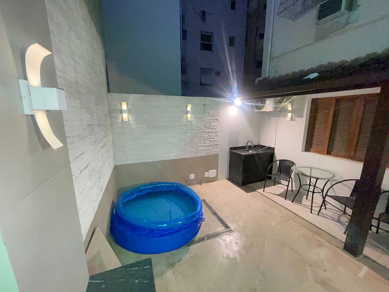 Apartamento en Copacabana con zona exterior