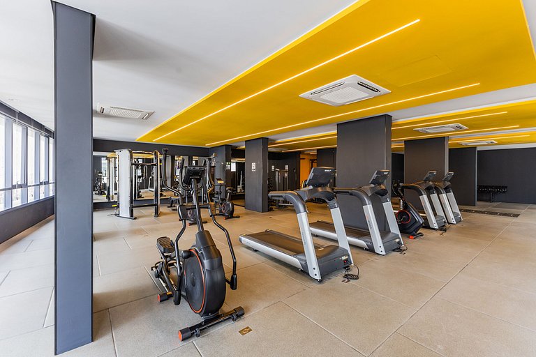 Estudio con coworking, piscina y vista a la ciudad