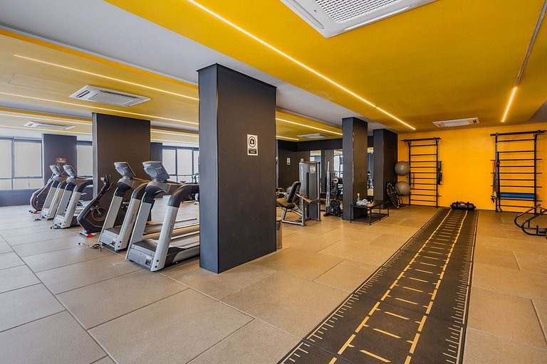 Estudio con coworking, piscina y vista a la ciudad