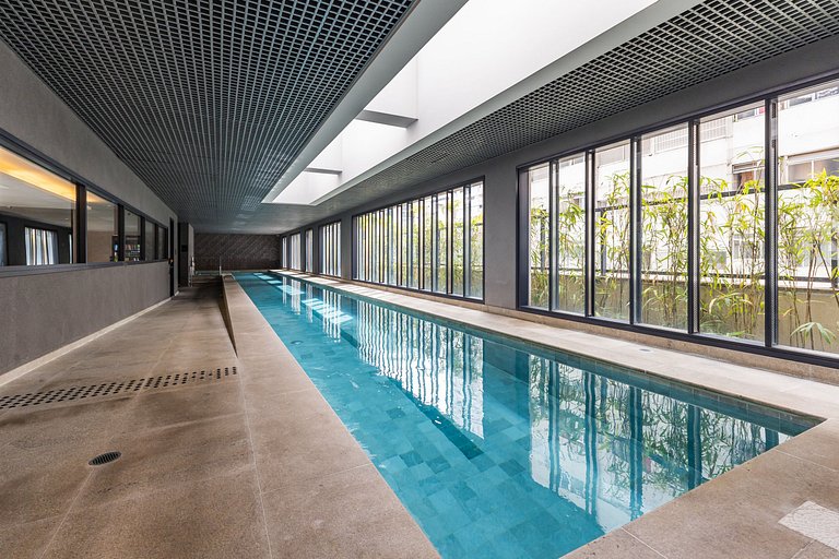 Studio with coworking, pool and city view