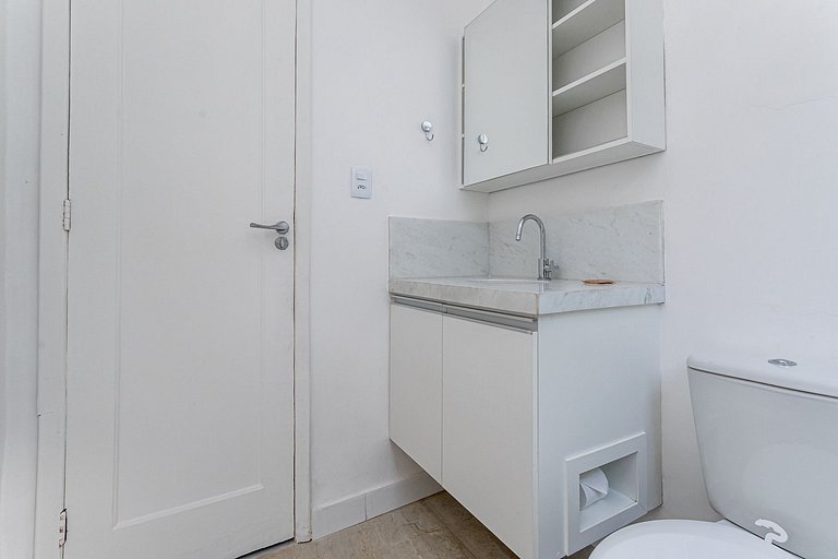 Varanda com vista verde em Copanema