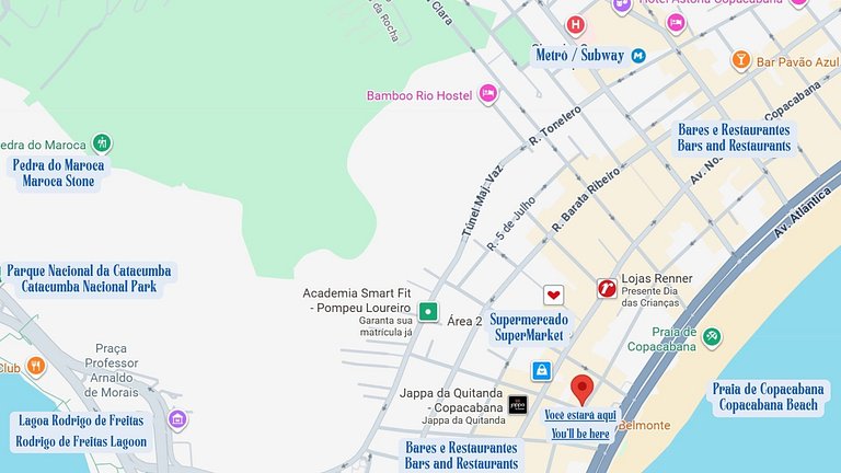 Balcony overlooking the Copacabana sea