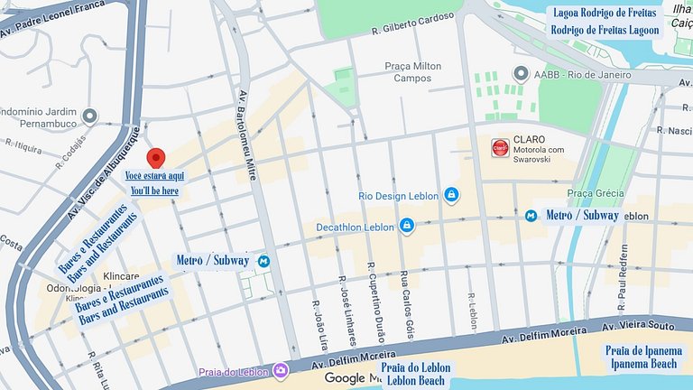 3 quartos 3 banheiros, rua dos restaurantes Leblon