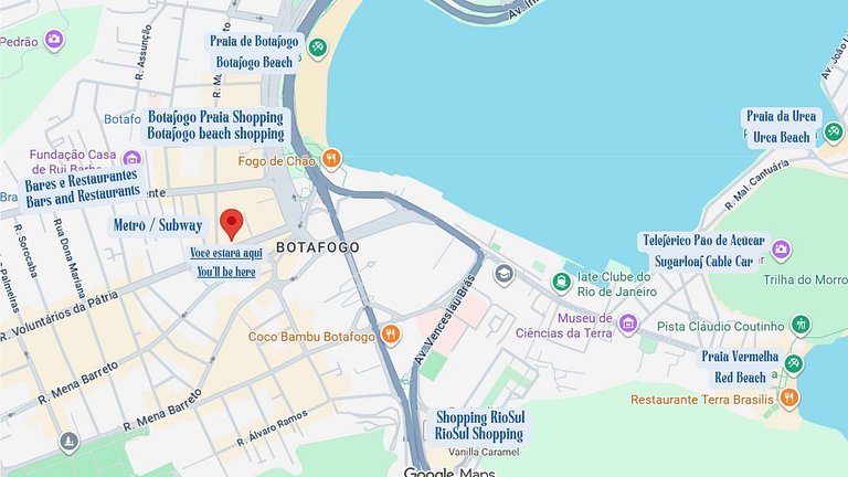 View of Christ/Botafogo subway with sauna