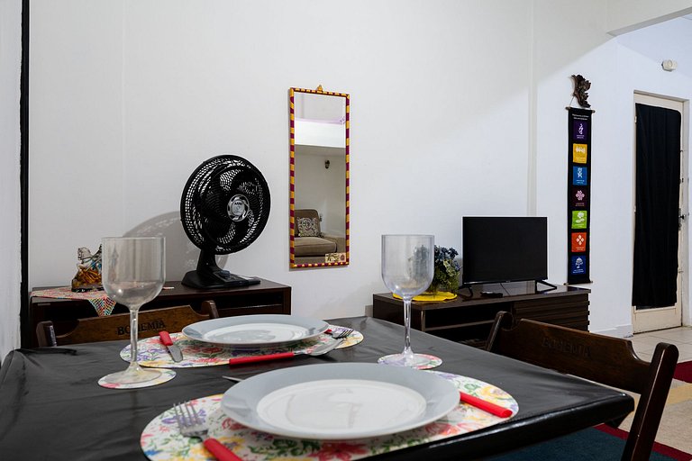 Dpt de temporada a una cuadra de la playa de Leme