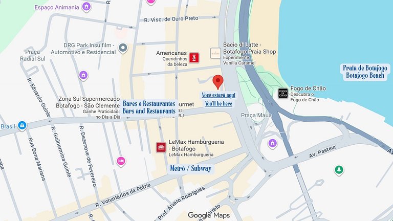 Vista deslumbrante para o Pão de Açúcar!