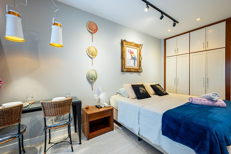 Versátil con piscina, sauna y gimnasio en Arpoador