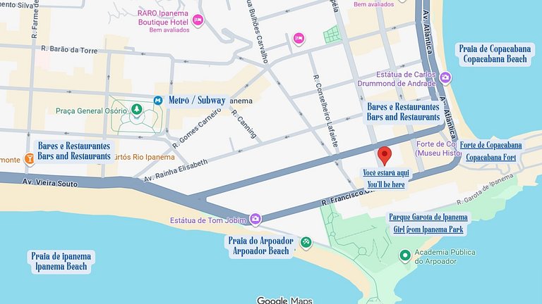 Vacation rentals Ipanema Arpoador