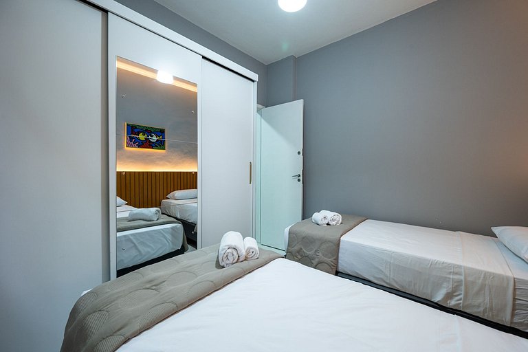 2 quartos perto da Praia de Copacabana