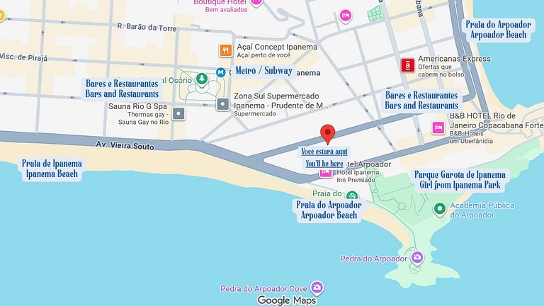 Confort a solo 300 m de la Playa de Arpoador