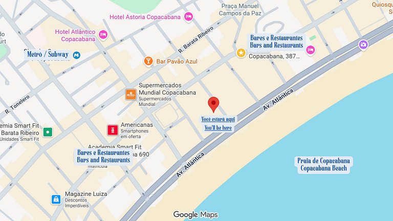 On the Copacabana beach block