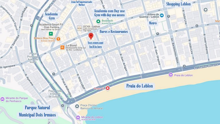 3 habitaciones de diseño a una manzana de la playa de Leblon