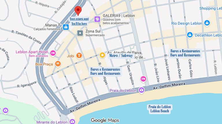 3 Quartos no Leblon próx. a Praia