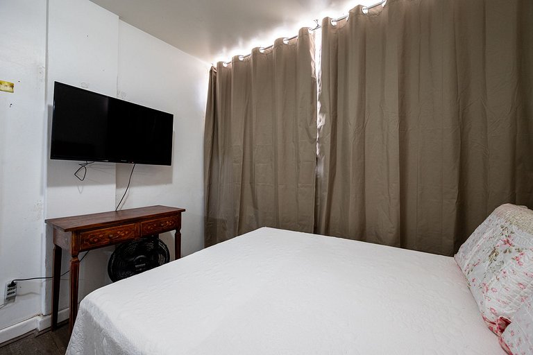 Prime location just one block from the beach