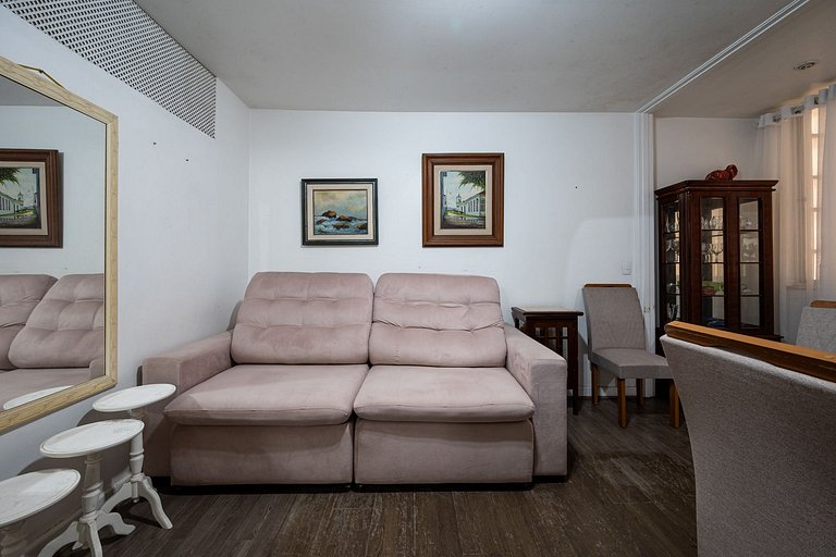 Prime location just one block from the beach