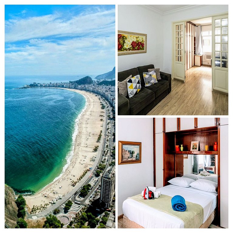 Bedroom and living room near Copacabana Beach