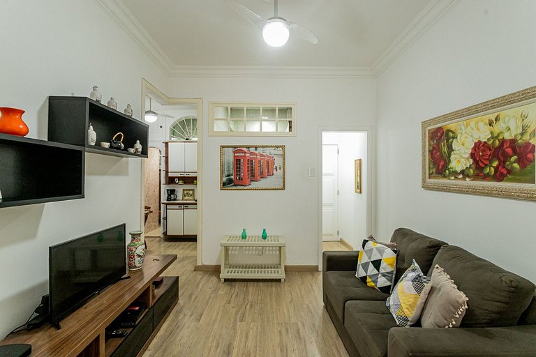 Quarto sala quadra da praia de Copacabana