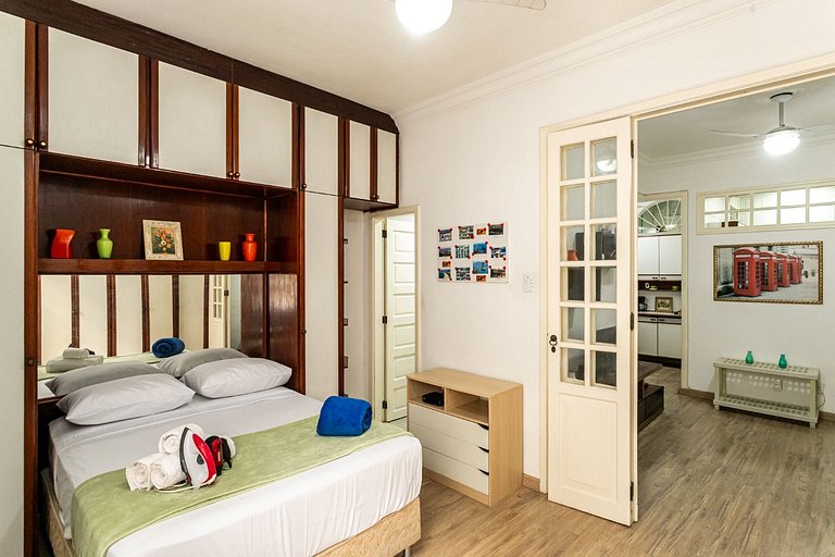 Quarto sala quadra da praia de Copacabana