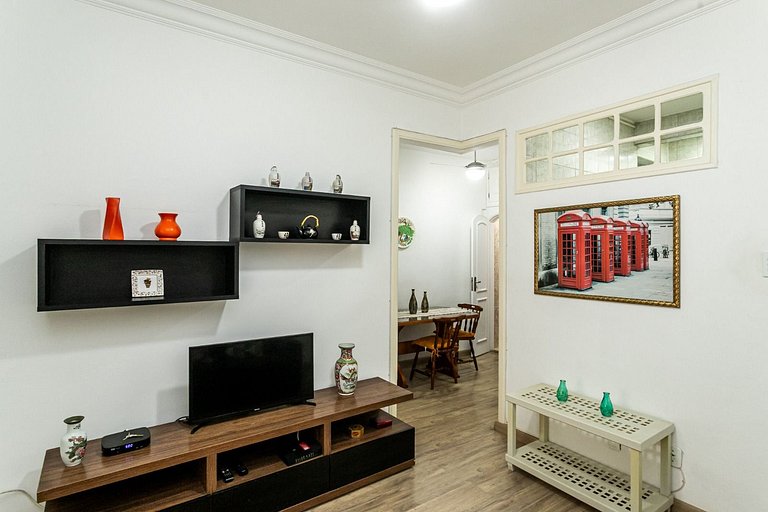 Quarto sala quadra da praia de Copacabana