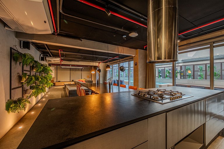 Studio completo com lazer no Centro do Rio