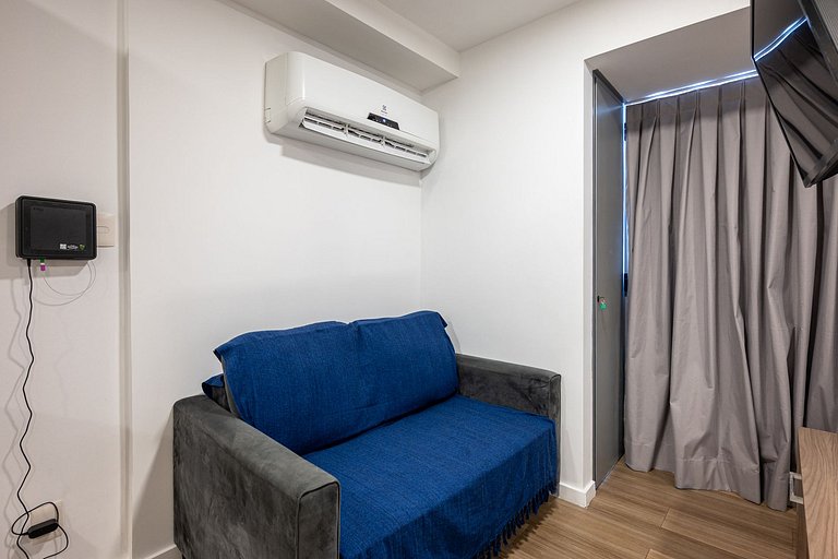 Studio completo com lazer no Centro do Rio