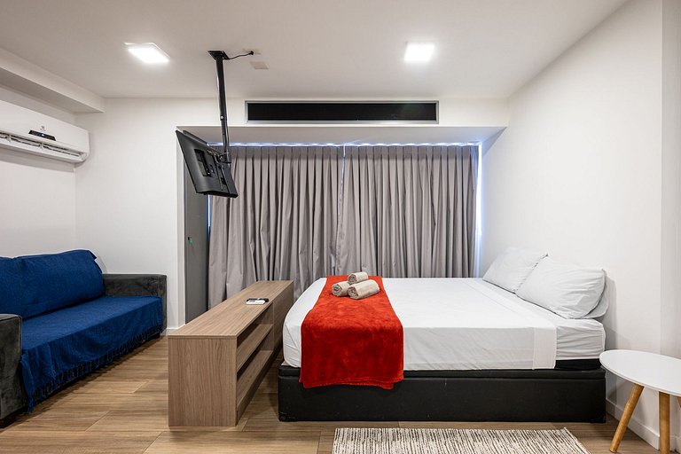 Studio completo com lazer no Centro do Rio