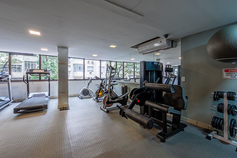 Beachfront apartment with a pool, gym, and parking space in