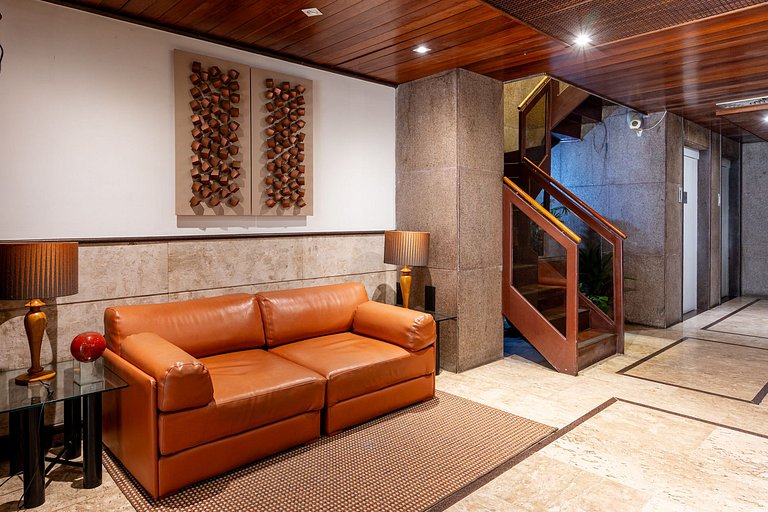 Beachfront apartment with a pool, gym, and parking space in