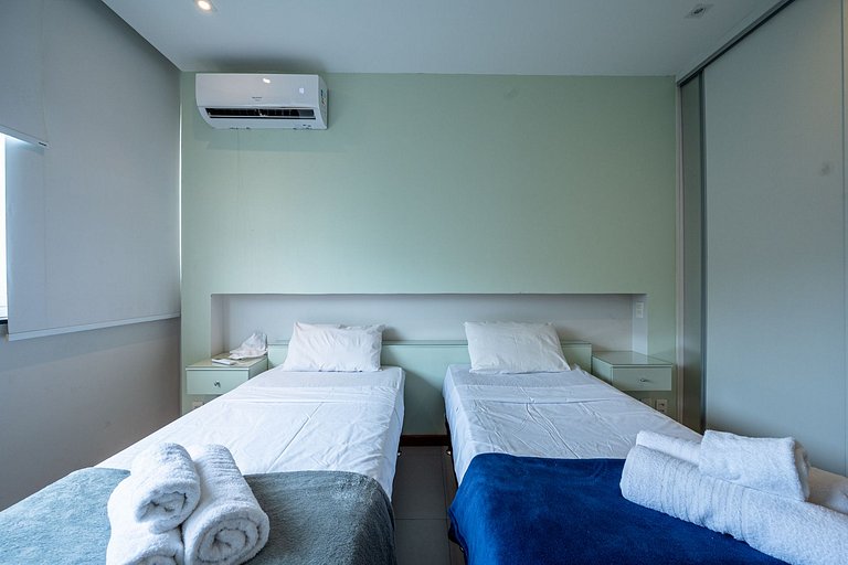 3 quartos na quadra da praia de Copacabana