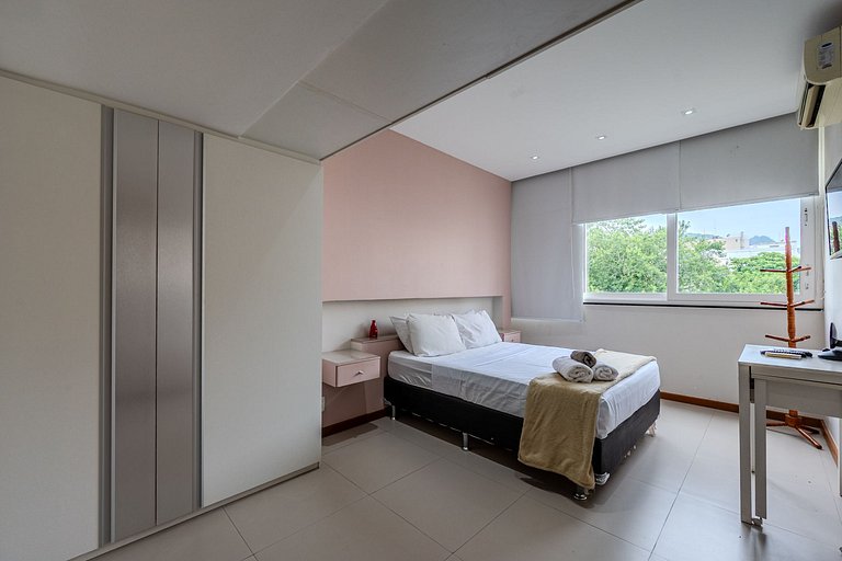 3 quartos na quadra da praia de Copacabana