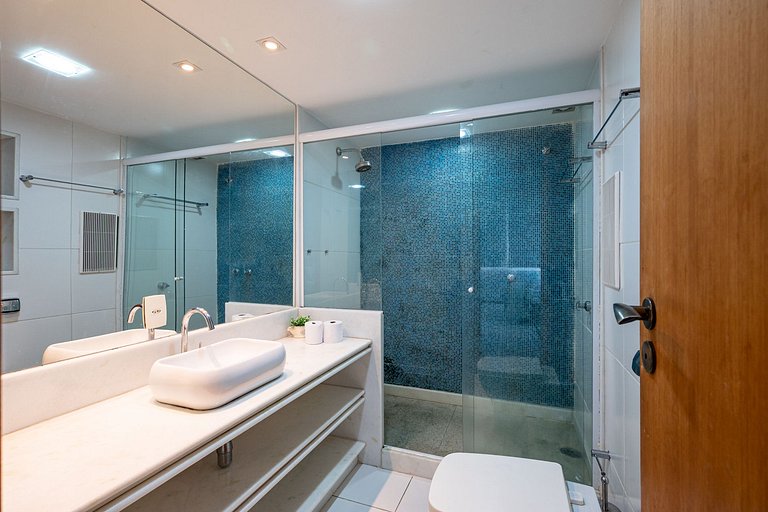 3 quartos na quadra da praia de Copacabana