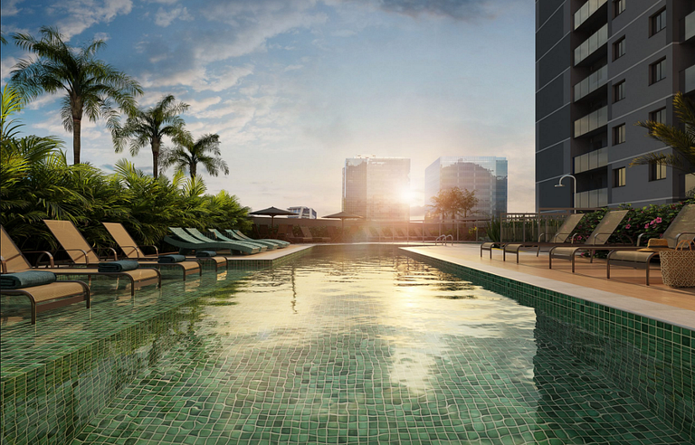 Studio Porto Maravilha, swimming pool, sauna, gym