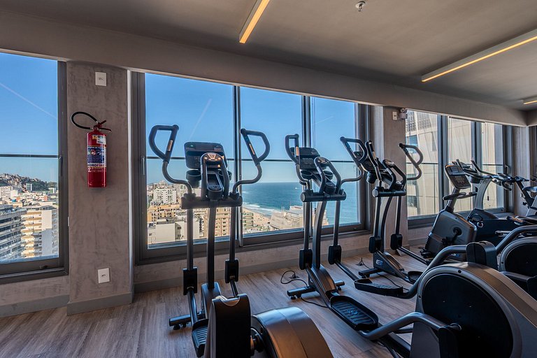 Studio Moderno | Piscina, Academia e Rooftop