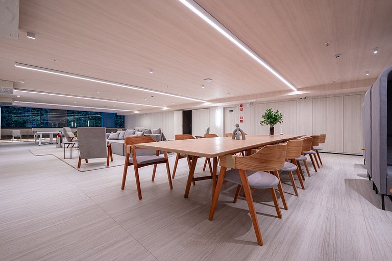 Studio Moderno | Piscina, Academia e Rooftop