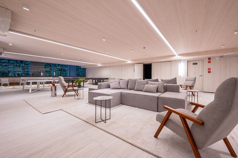 Estudio moderno con piscina, gimnasio,terraza en la azotea