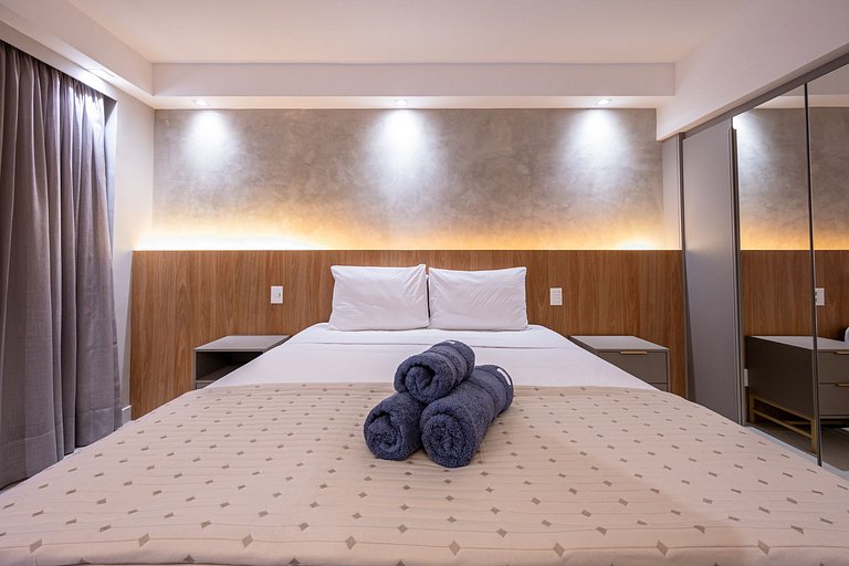 Estudio moderno con piscina, gimnasio,terraza en la azotea