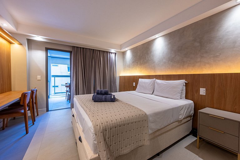 Estudio moderno con piscina, gimnasio,terraza en la azotea