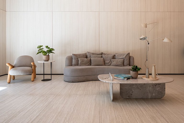 Studio Moderno | Piscina, Academia e Rooftop