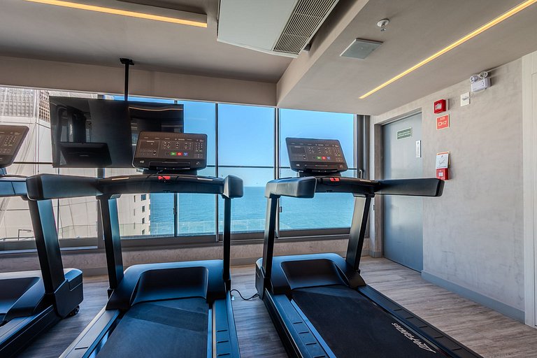 Studio Moderno | Piscina, Academia e Rooftop