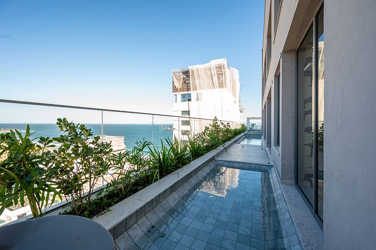 Studio Moderno | Piscina, Academia e Rooftop