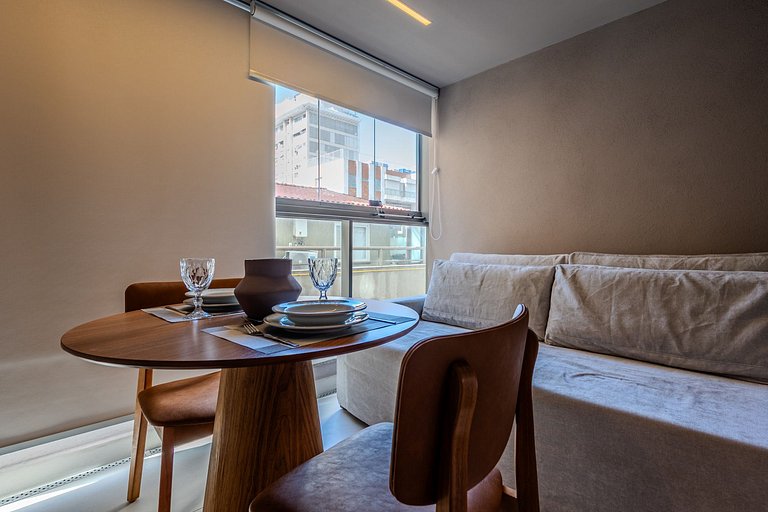 Estudio moderno con piscina, gimnasio,terraza en la azotea