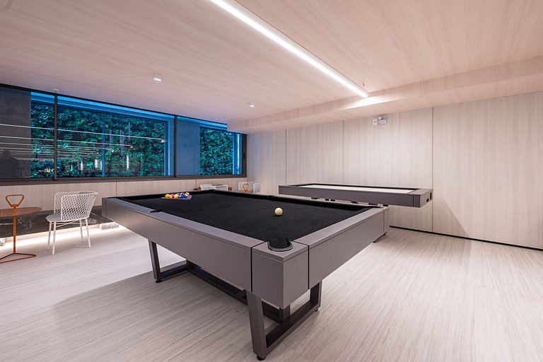 Studio Moderno | Piscina, Academia e Rooftop
