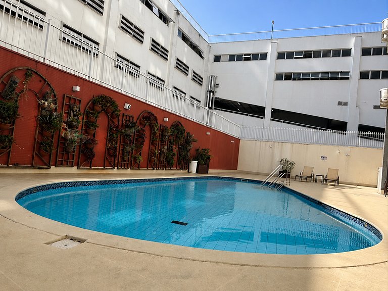 Apartment in Leblon with pool, parking, sea view and lagoon