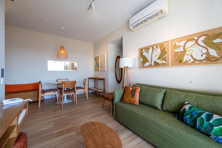 Apartment in Leblon with pool, parking, sea view and lagoon