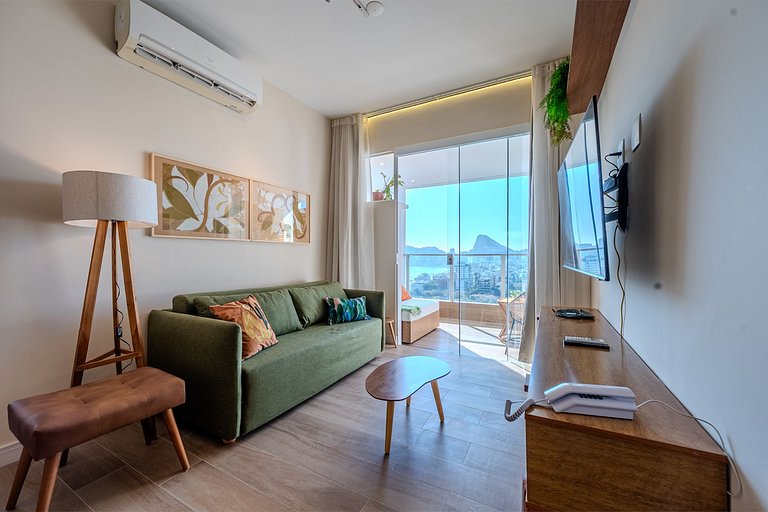 Apartamento no Leblon com piscina, garagem, vista para o mar