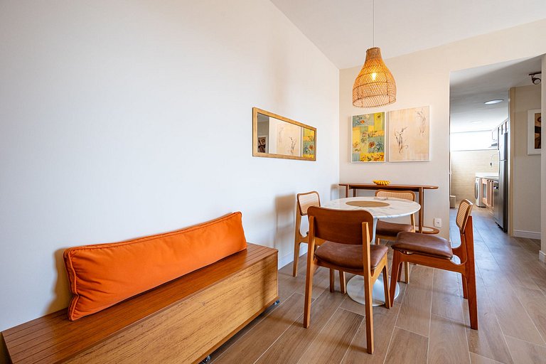 Flat no Leblon com piscina, garagem, vista mar e lagoa