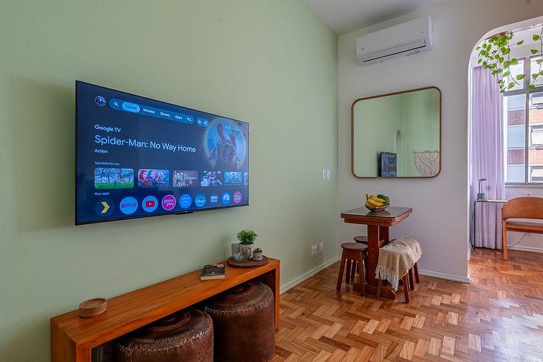 Apt completo com 3 quartos entre Copa e Ipanema